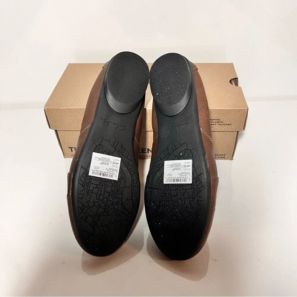 Clarks Rena Way Leather Flats